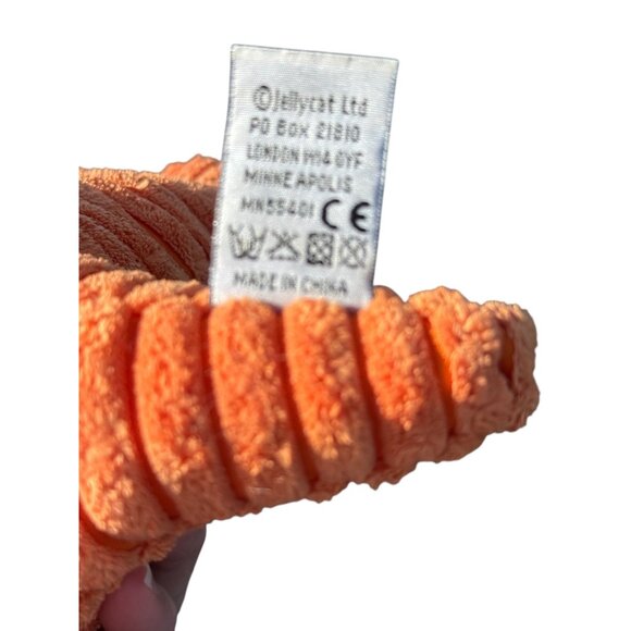 Jellycat Cordy Roy Aardvark Small 11" Plush Orange Ribbed Anteater Stuffed Toy - Picture 10 of 13